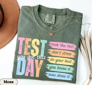 Comfort Colors Test Day Teacher Shirt, State Testing TShirt, Test Coordinator Final Exam Week Teacher Team T-Shirt, Motivational Inspiration, Gift for Teacher