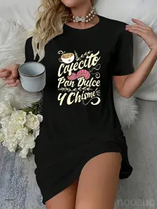 Cafecito Pan Dulce y Chisme - Funny Latina Hispanic Mexican Casual Dress