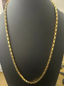 14k Gold 24In Box Type Chain