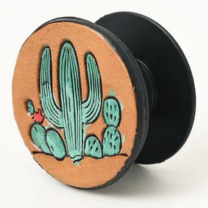 American Darling Hand Tooled Painted Floral Popsockets for Phone Grip Stand