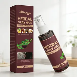 South Moon Herbal Black Hair Liquid Polygonum Multiflorum Herb Essence Moisturizing Black Hair Conditioner