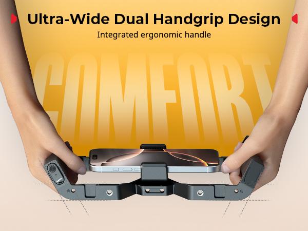 SmallRig IntegraGrip Wireless Control Universal Phone Cage, Ultra-Wide Dual handgrip Smartphone Video Rig with Cold Shoe Mount, Suitable for iPhone 17 16 & Android, for Videomaker Vlogging Content Creator Kit Camera Tripod 5355/5356 SmallRig IntegraGrip Wireless Control Universal Phone Cage, Ultra-Wide Dual handgrip Smartphone Video Rig with Cold Shoe Mount, Suitable for iPhone 17 16 & Android, for Videomaker Vlogging Content Creator Kit Camera Tripod 5355/5356