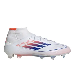 adidas Womens F50 Elite Firm Ground Mid Soccer Cleats  - White