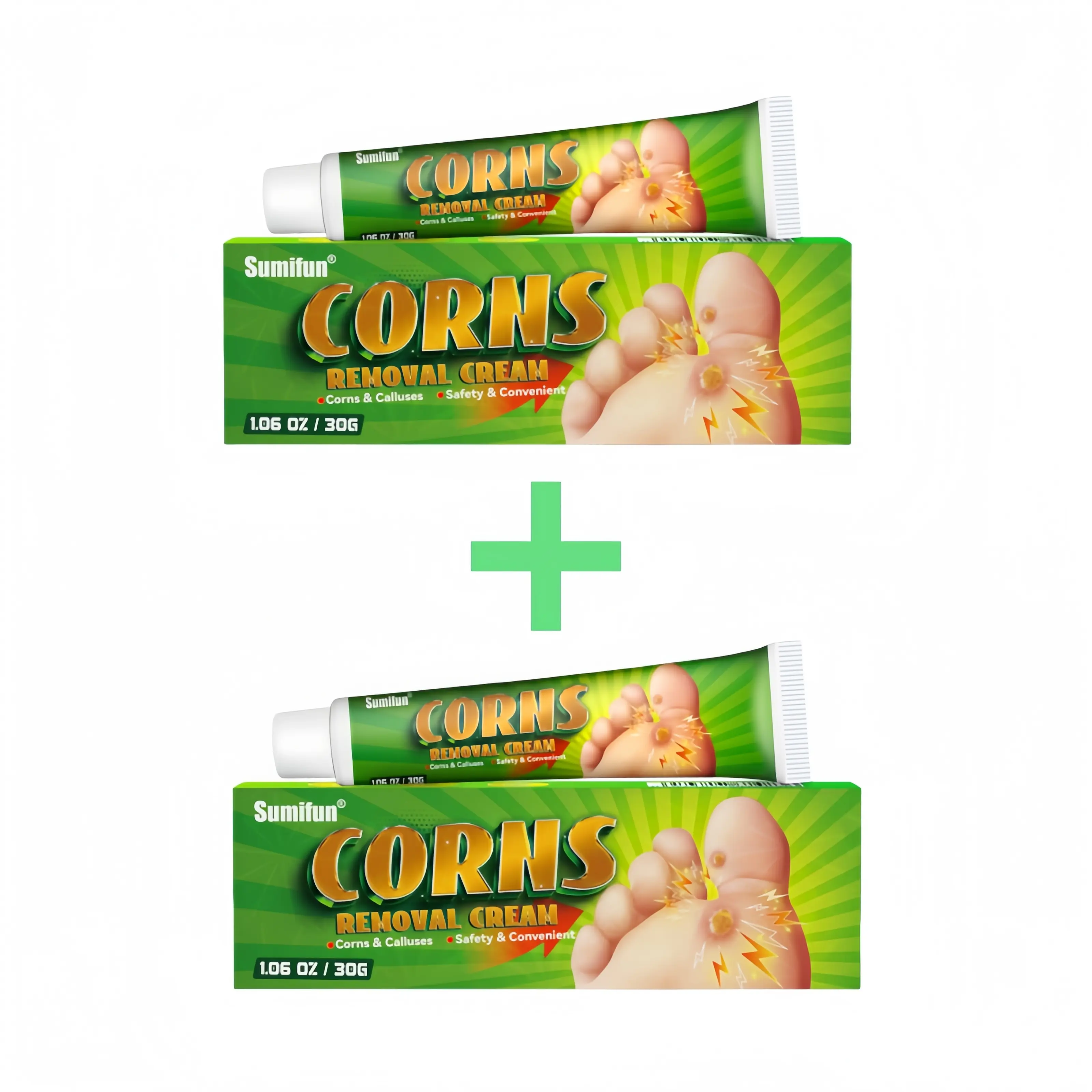 Buy 1 Get 1 Free & Corns Removal Cream Natural Soothing Hand & Foot Repair Cream Safe, 24 Months