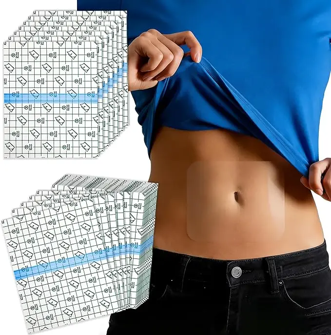Instant Lift Tummy Tuck Tape for Stomach - Invisible Clear Tummy Lift Tape for Apron Belly & Flat Stomach, Sweatproof and All-Day Wear Skin Lifting Tape for Women - 30 Packs