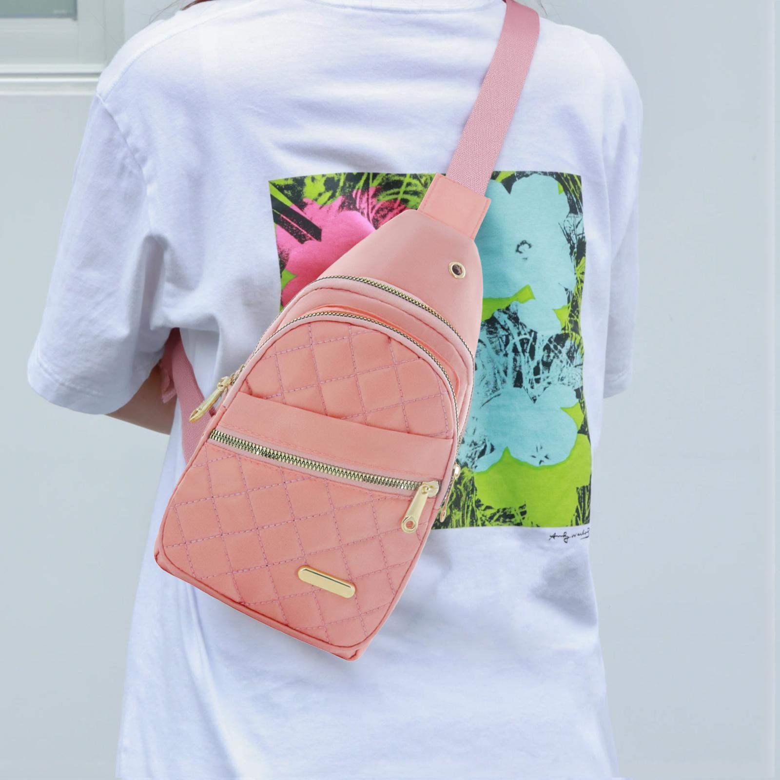 2026 Solid Color Quilted Fanny Pack - Casual Zipper Chest Belt Bum Bag, Adjustable Sling Bag for Daily Use, Lightweight & Waterproof 2026 Solid Color Quilted Fanny Pack - Casual Zipper Chest Belt Bum Bag, Adjustable Sling Bag for Daily Use, Lightweight & Waterproof