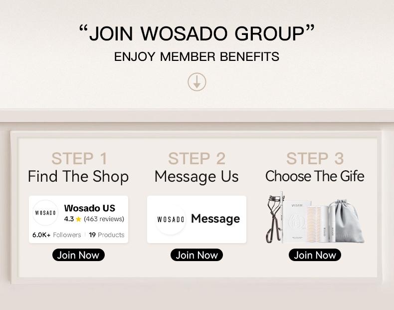 Wosado Soft Magnetic Eyelashes All-in-One Box, Reusable, Glue-Free, Waterproof, Lightweight, Natural Style Makeup Cosmetic