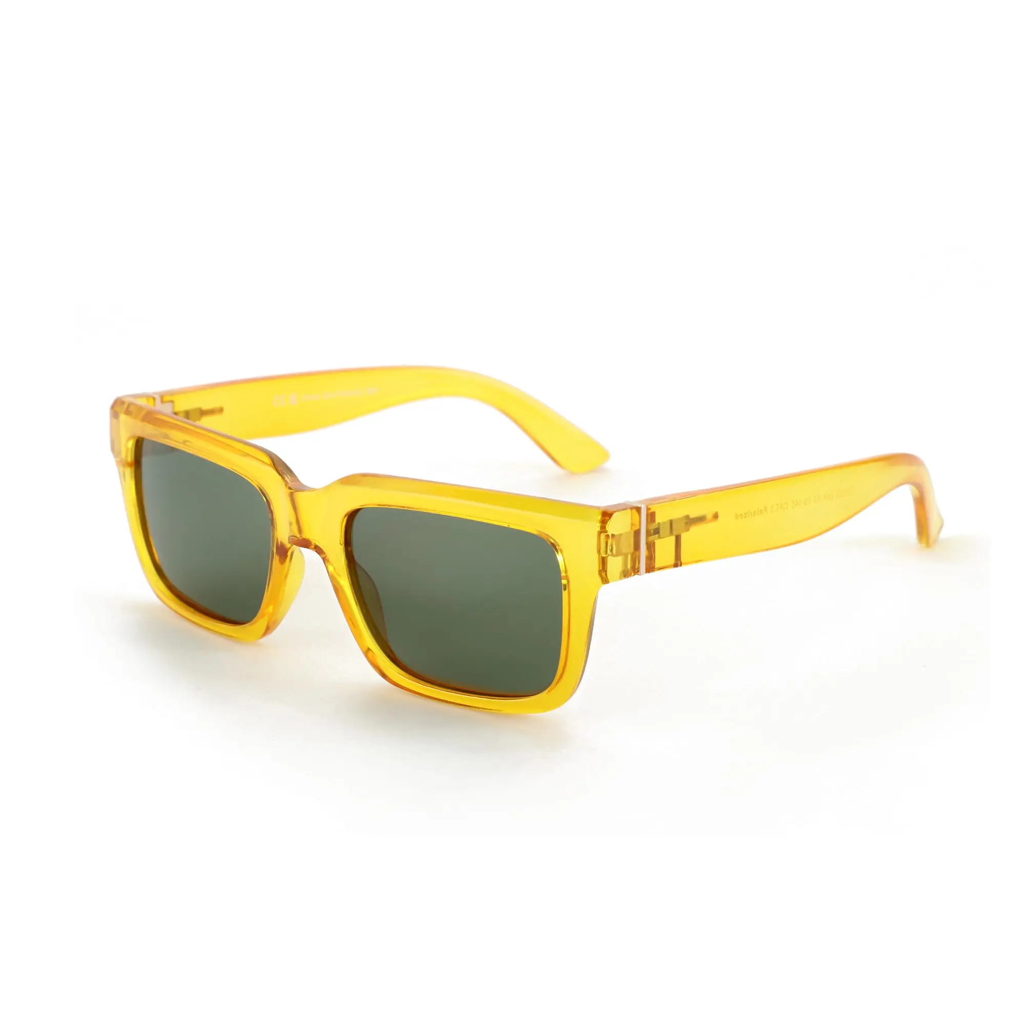 C04 Crystal Yellow Frame Green Lens