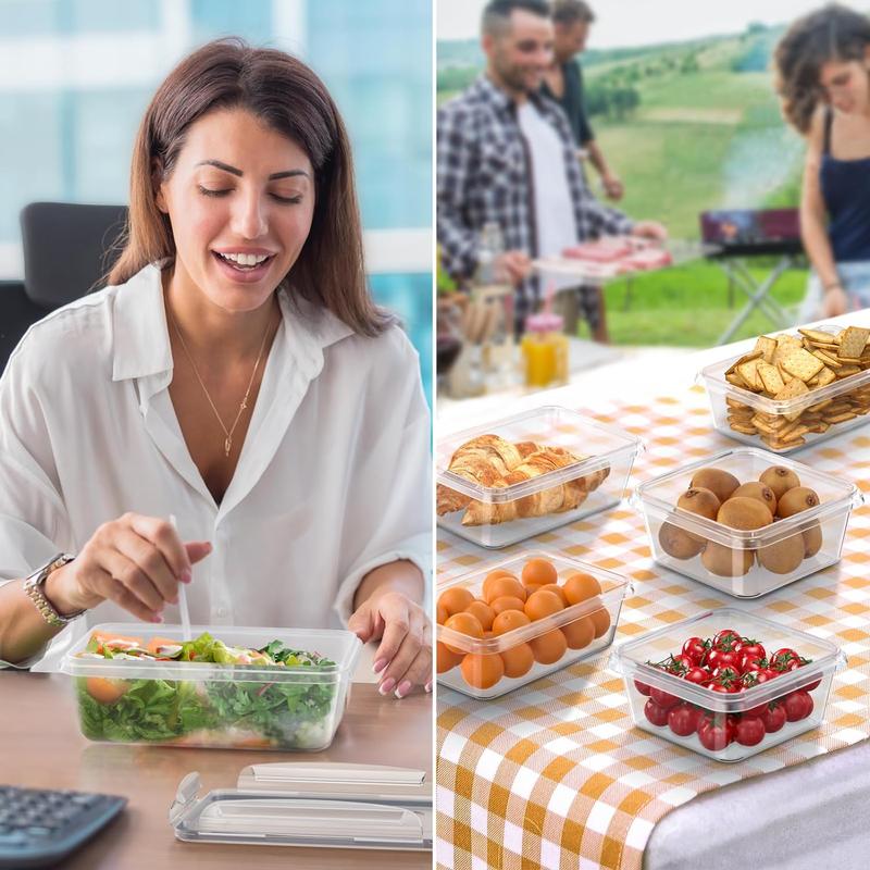 [Official] AISOON 50/40/18 PCs Airtight Food Storage Containers BPA-Free Leak-Proof Stackable Freezer & Microwave Safe Glass Kitchen Plastic Utensils