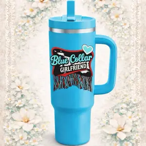 Blue collar girlfriend tumbler