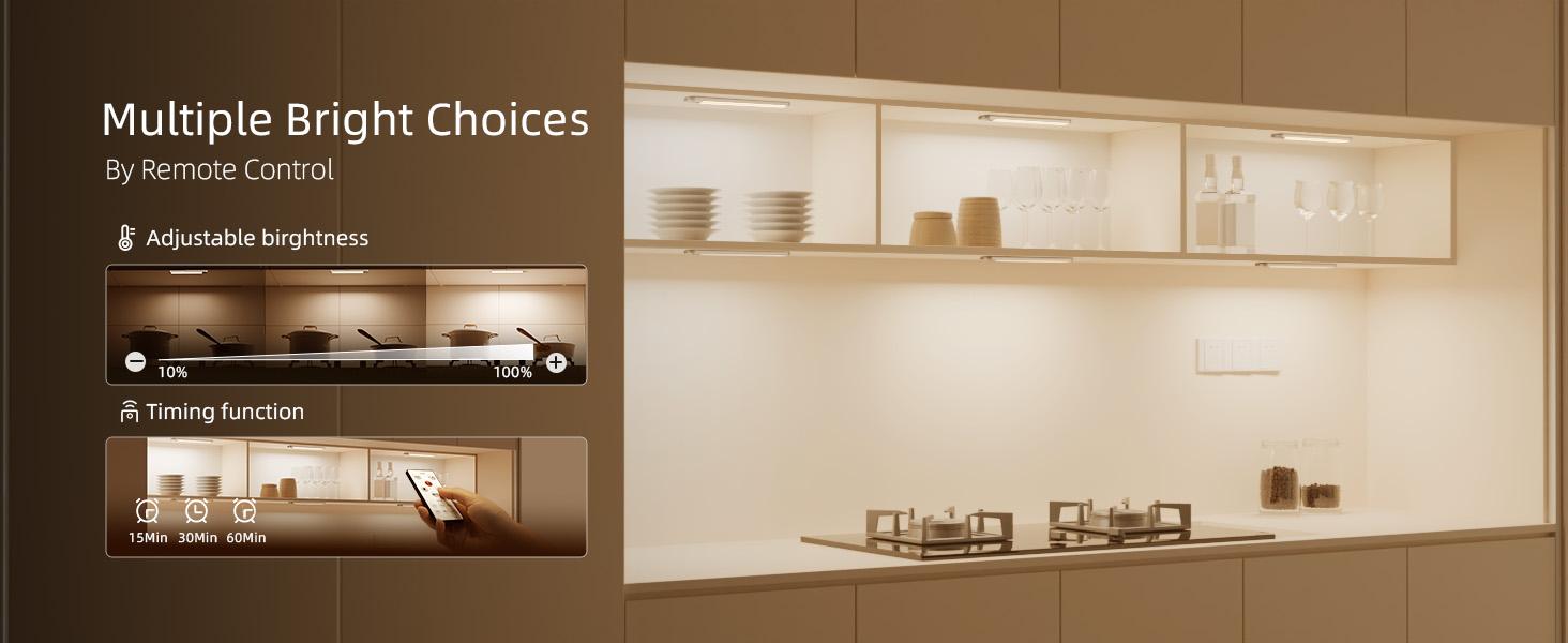 EZVALO Under Cabinet Lights, Warm Light, Wireless, Rechargeable Motion Sensor Light, Dimmable. Black Friday, Christmas Gift, home decor #springtok Lighting Modes Adjustable