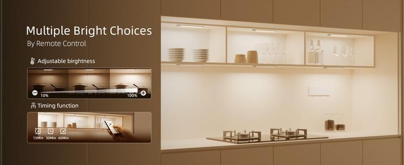 EZVALO Under Cabinet Lights, Warm Light, Wireless, Rechargeable Motion Sensor Light, Dimmable. Black Friday, Christmas Gift, home decor #springtok Lighting Modes Adjustable