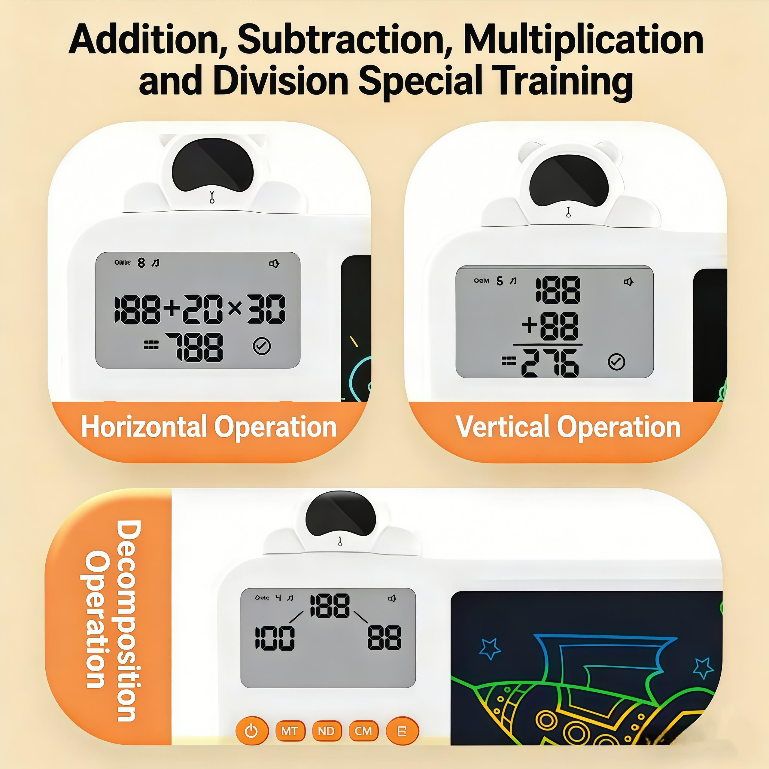 STEM Electronic Math Toy for Kids6+ I Fun Learning Game for Addition,Subtraction, Multiplication & DivisionI Portable Brain Training Educational Toy to Boost Math Confidence at Home & On-the-Go-s