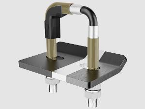 Nilight Trailer Hitch Tightener for 2 Inch Trailers Hitches Mount Anti Rattle Heavy Duty Steel with Rubber Cover Bronze U Bolt Matte Black Plate Electrophoresis Anti-Rust Triple Protective