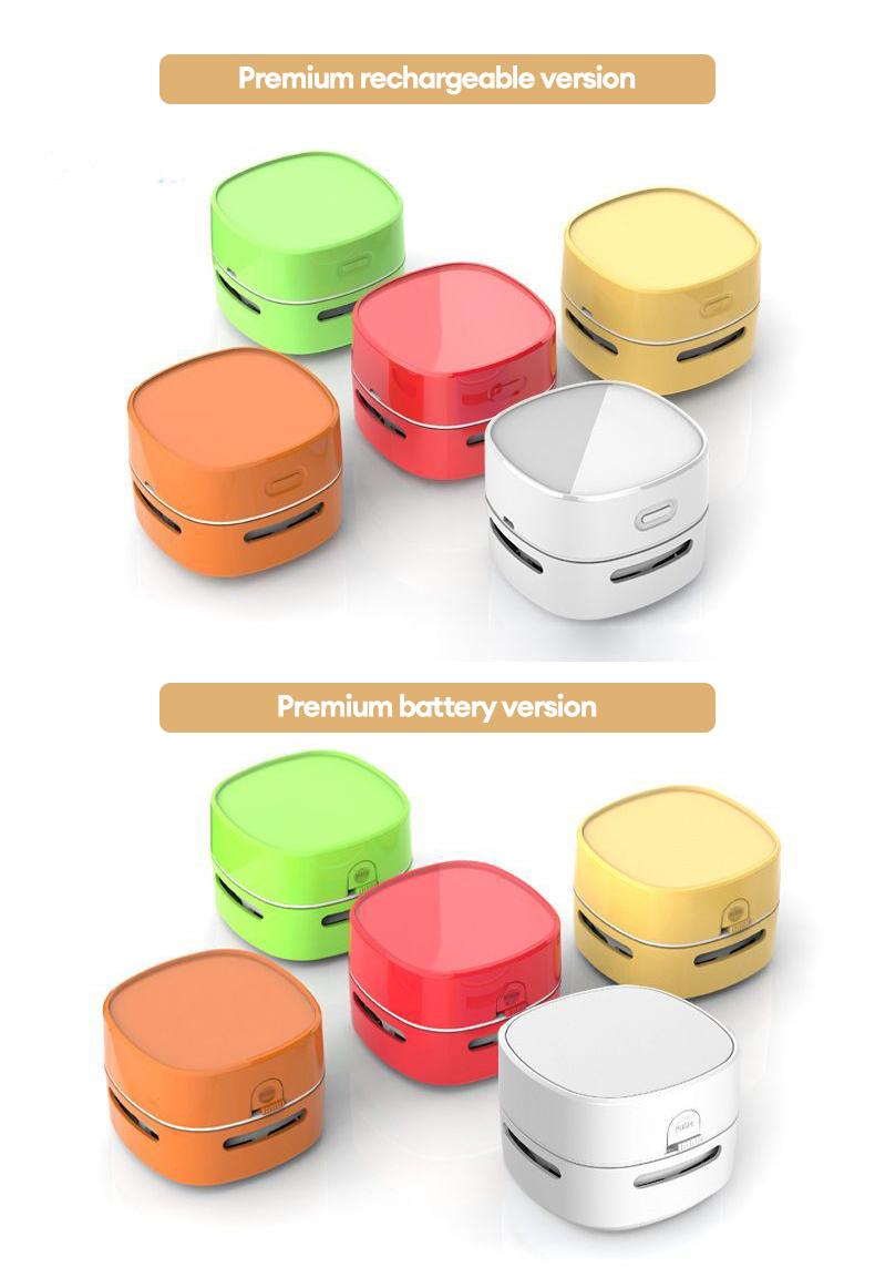 PAXA Desktop mini vacuum cleaner, equipped with a cleaning brush, with strong suction power and long-lasting battery life, suitable for desktop office use.