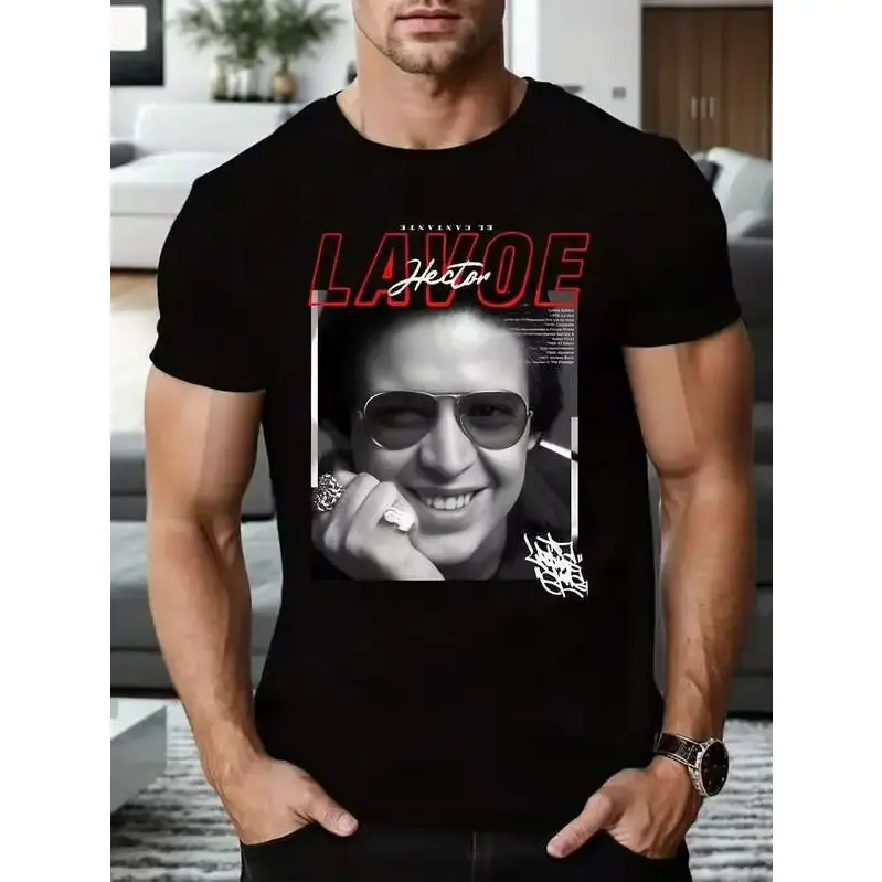 Oversize Men Hector Lavoe Clothes Men Tops T-Shirts For Men Designer Clothes Short Sleeve Tees Anime Men T Shirt Printed T-Shirt B5021649 Men Size S-