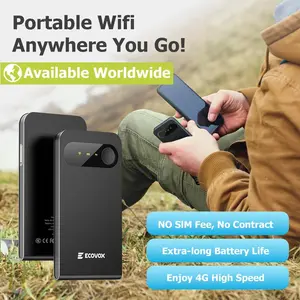 Premium Portable WiFi Hotspot Device - Global Coverage, 4G LTE Mobile Router for Travel, No SIM Card Required, 2026 Upgraded Tri-Band, Compact Modem for Car, RV, Truck & Outdoors