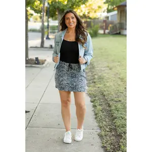 Sydney - Snakeskin Jogger Skirt