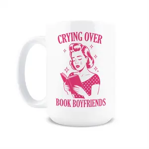 Crying Over Book Boyfriends Coffee Mug