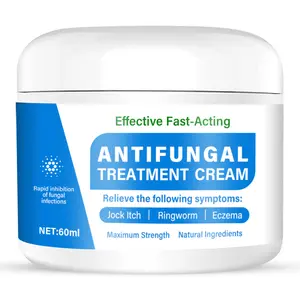 Maximum Strength Antifungal Treatment Cream – Fast-Acting Formula for Jock Itch, Ringworm & Eczema Relief – Natural Herbal Ingredients with Tea Tree Oil & Menthol – Soothes & Moisturizes Irritated Skin – 60ml