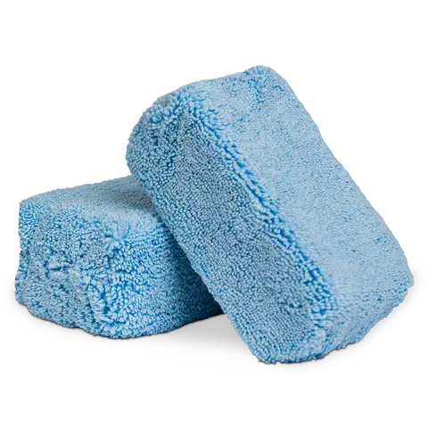 CHEMICAL GUYS Soft Brushed Microfiber Applicators - 70/30 Blend, 5x3x1.5"/5"l x 3"w x 1.5"h, Double-Stitched Pad, Plush Foam, Even Coating, Surface Cleaner, Avoid Scratching Risks, Car Detailing Accessory for Wax/Polish Buffing (Collectors, Enthusiasts)