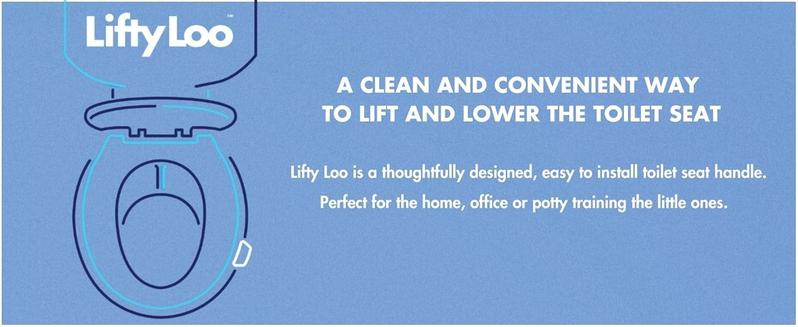 Lifty Loo Toilet Seat Handle & Lid Lifter - 2 Pack. Lift More. Less Mess. (GLOW IN THE DARK)