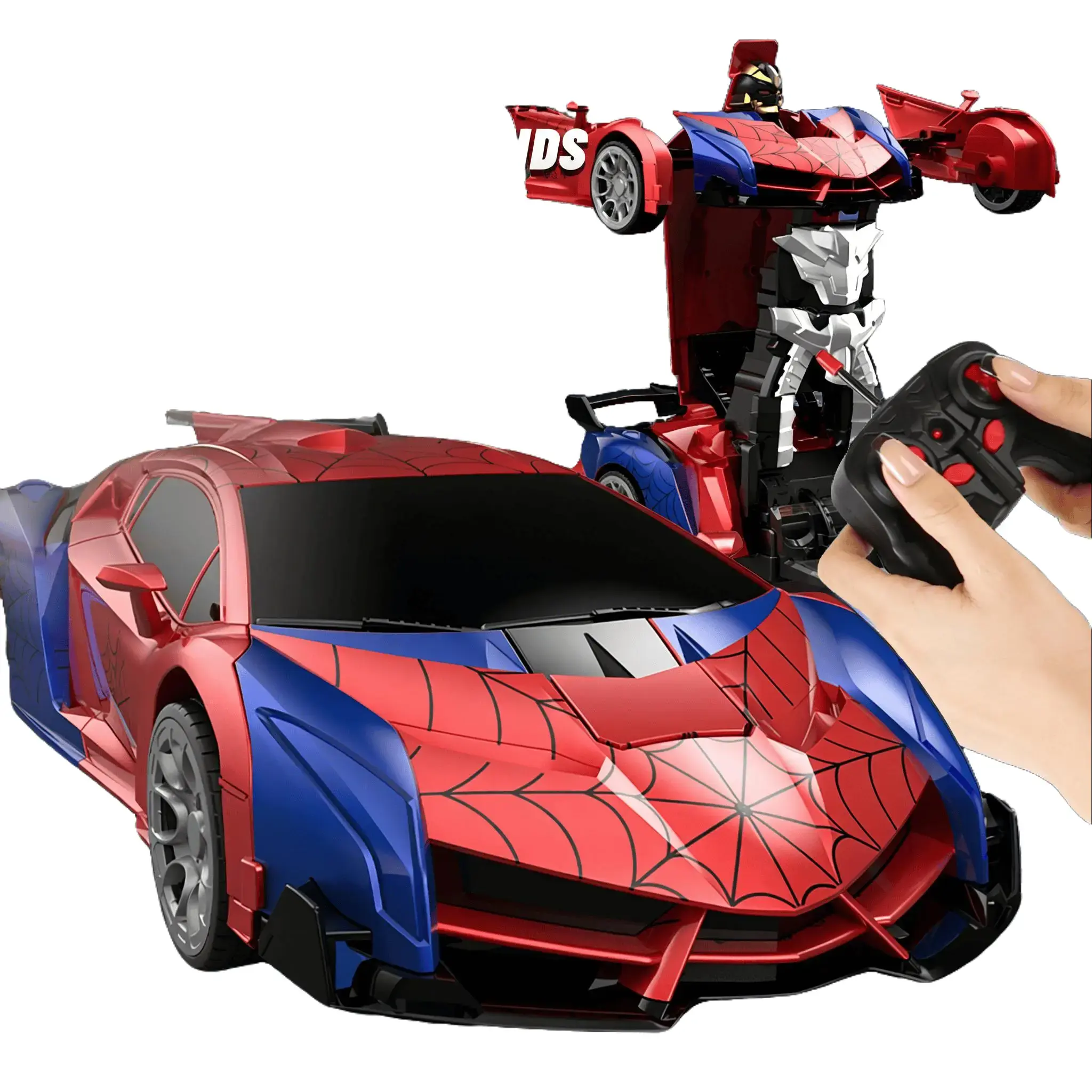 2.4GHz 360-Degree Rotating Remote Control Car – Perfect Gift for Boys and Girls Aged 4–12 (Yellow & Red) – Birthday and Children's Day Gift