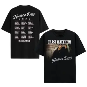 Chase Matthew Holdin It Down Tour Shirt 2026, Country Music Concert Graphic Tee for Men Women, Vintage Country Singer Fan Shirt, Tour Gift