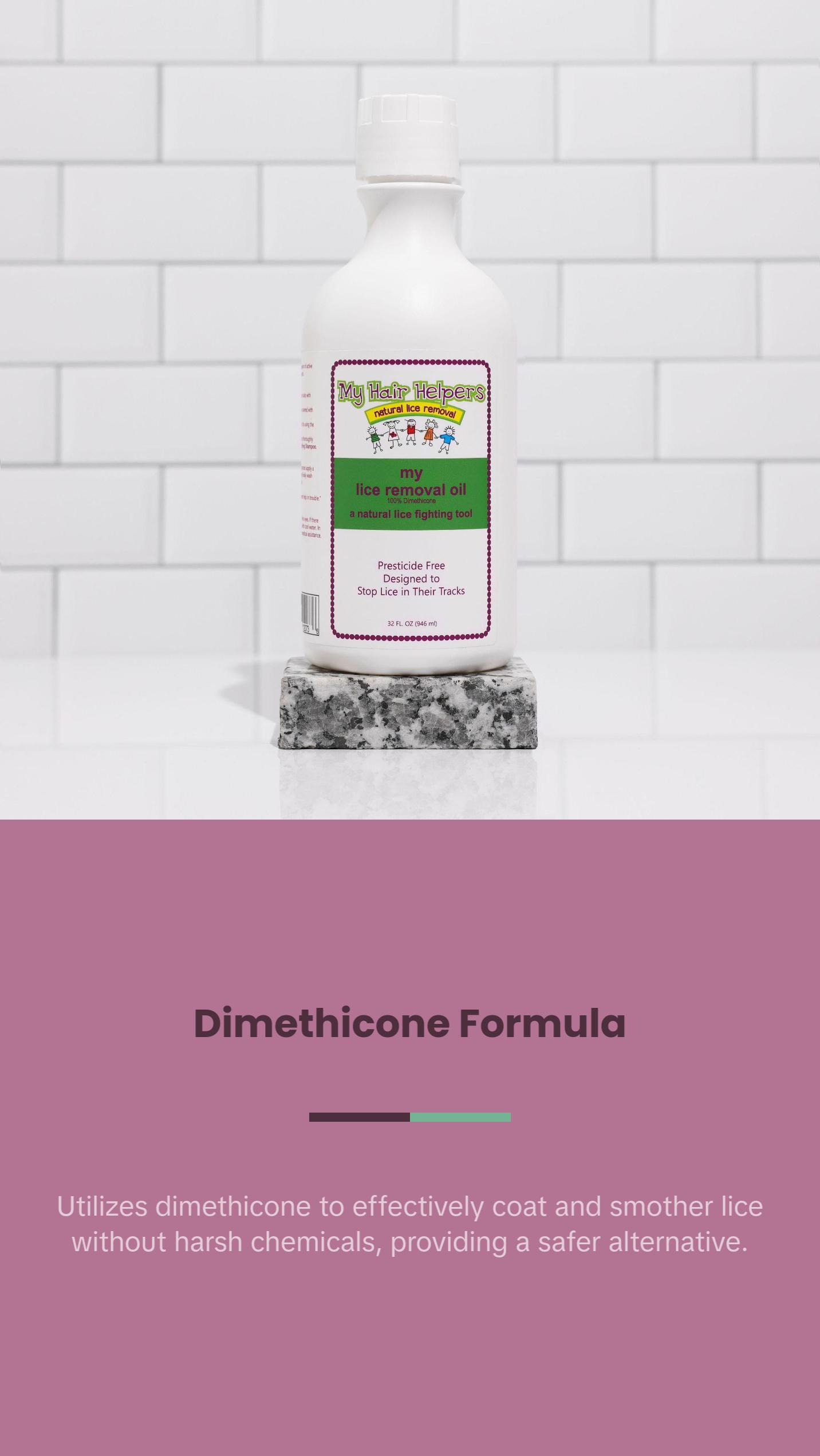 My Dimethicone Lice Oil | 32oz | For 3-5 Children