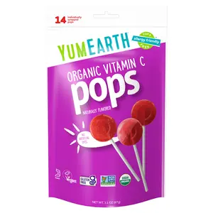 YumEarth Organic Vitamin C Pops, Assorted, 14 Pops, 3.1 oz (87 g) YumEarth Organic Vitamin C Pops, Assorted, 14 Pops, 3.1 oz (87 g)