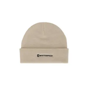 Whitespace Cashmere Knit Beanie in Bone & Black Whitespace Cashmere Knit Beanie in Bone & Black
