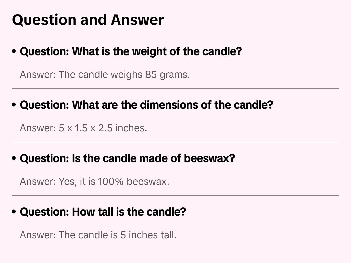 Bastet candle 100% beeswax