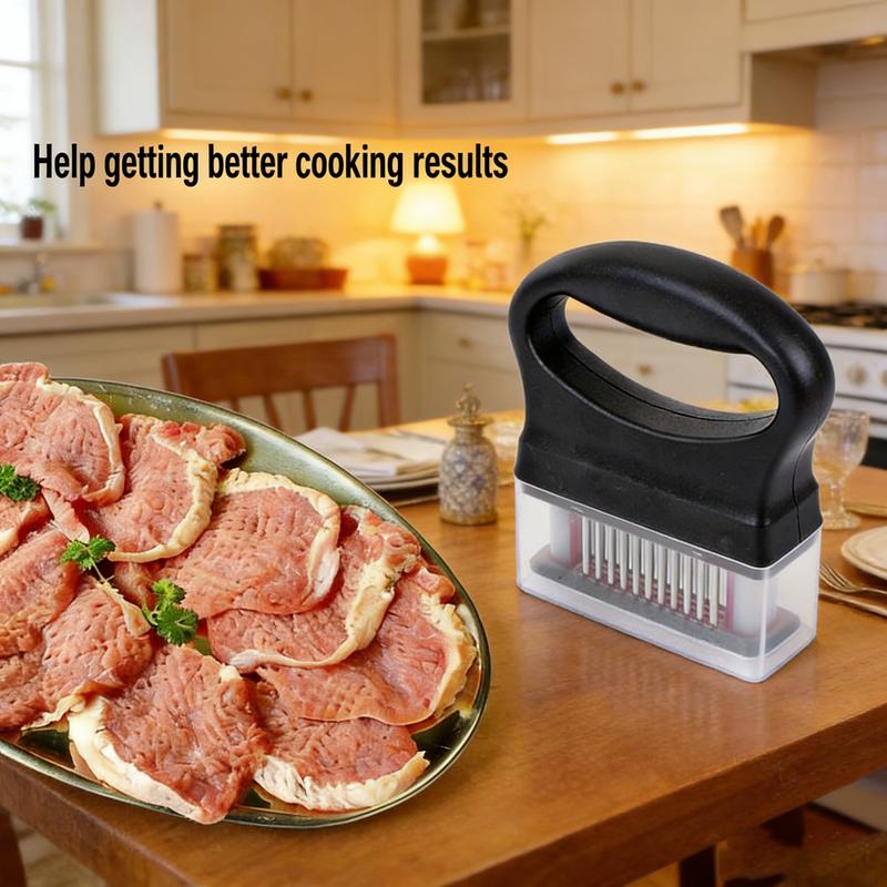 Meat Tenderizer Tool Heavy Duty 48 Stainless Steel Ultra Sharp Needle Blades for Chicken Steak Veal BBQ Kitchen Gadget Kitchenware Cutting Cooking