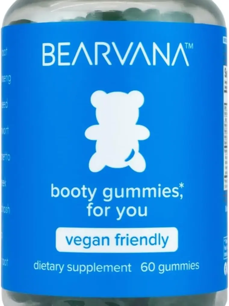 BEARVANA Peach Support Gummies for Women - Vegan Friendly Dietary Supplement with 60 Gummies, 9 Herbal Extracts Including Maca Root, Fenugreek & Ginger Root