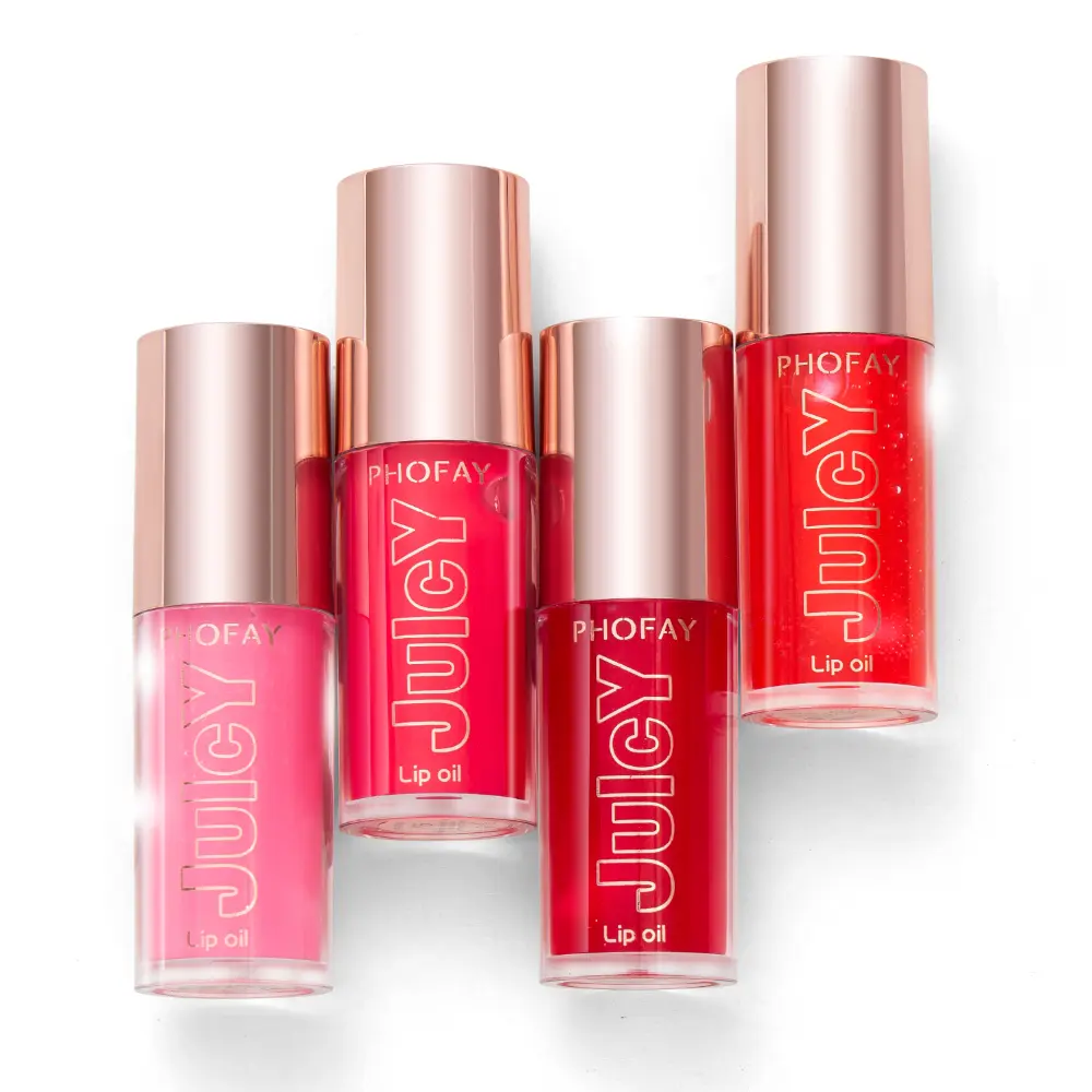 PHOFAY Juicy Lip Oil, Hydrating & Plumping Cosmetic Makeup, Non-Sticky Gloss with a Tinted Berry Finish, Smooth, Lipgloss, Moisturizer, Lip Care