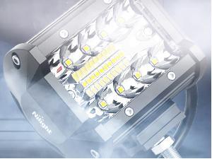 Nilight 2 Pcs 4 Inches 60W Led Pods with 2.5 Inches Tow Hitch Mounting Brackets Backup Reverse Lights Rear Light Bar for Pickup ATV SUV Truck Trailer Boat