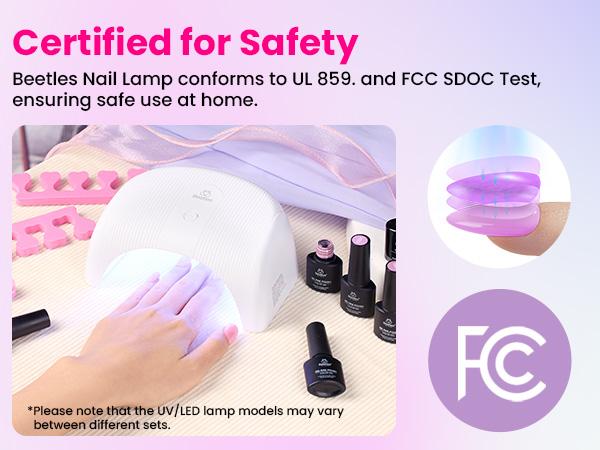 Beetles Gel Nail Polish Kit with U V Light Gel Polish Nail Set with Diamond Decorations & Nail Art Stickers and Manicure Tools Soak Off All Season Gel Nail Kit Cutics DIY Gift for Women Salon Glossy