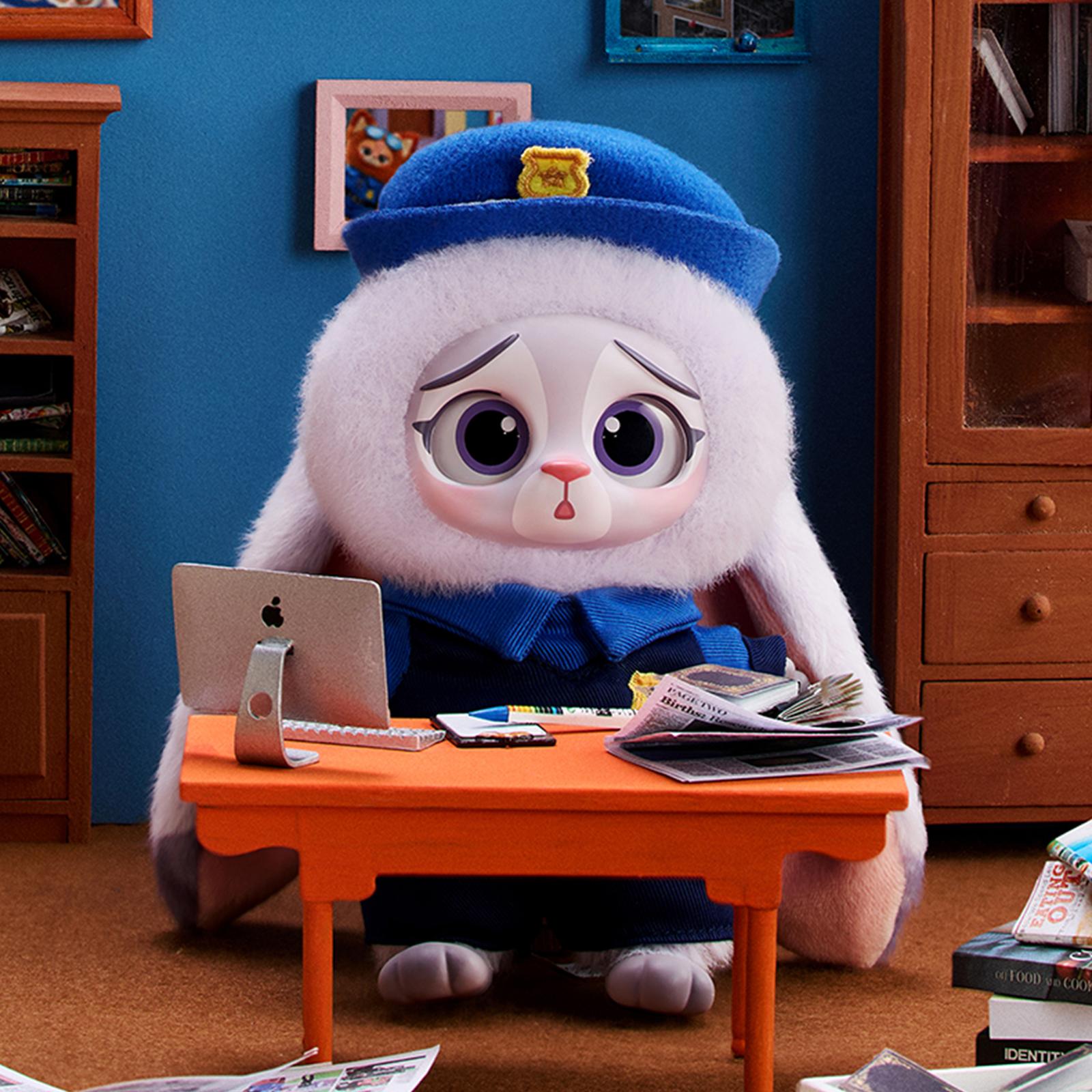 Disney Zootopia Series Vinyl Plush Toy Blind Box - Judy Nick Plush Doll, Christmas Gifts for Boys or Girls, Couple Accessories, Cute Bag Charms Keychien