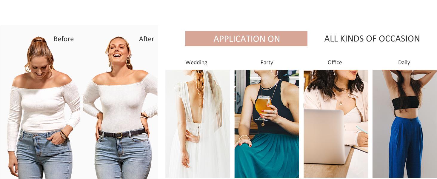 FeelinGirl Body Shaper for Women Butt Lifting Shapewear Fajas Colombianas Shapewear Postpartum Tummy Control Body Shaper Panties with Zipper Closure Comfort Womenswear Dress