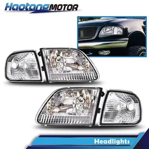 CROSSDESIGN Headlights Parking Lights w/Signal Lights Fit For 1997-2003 Ford F150 Expedition