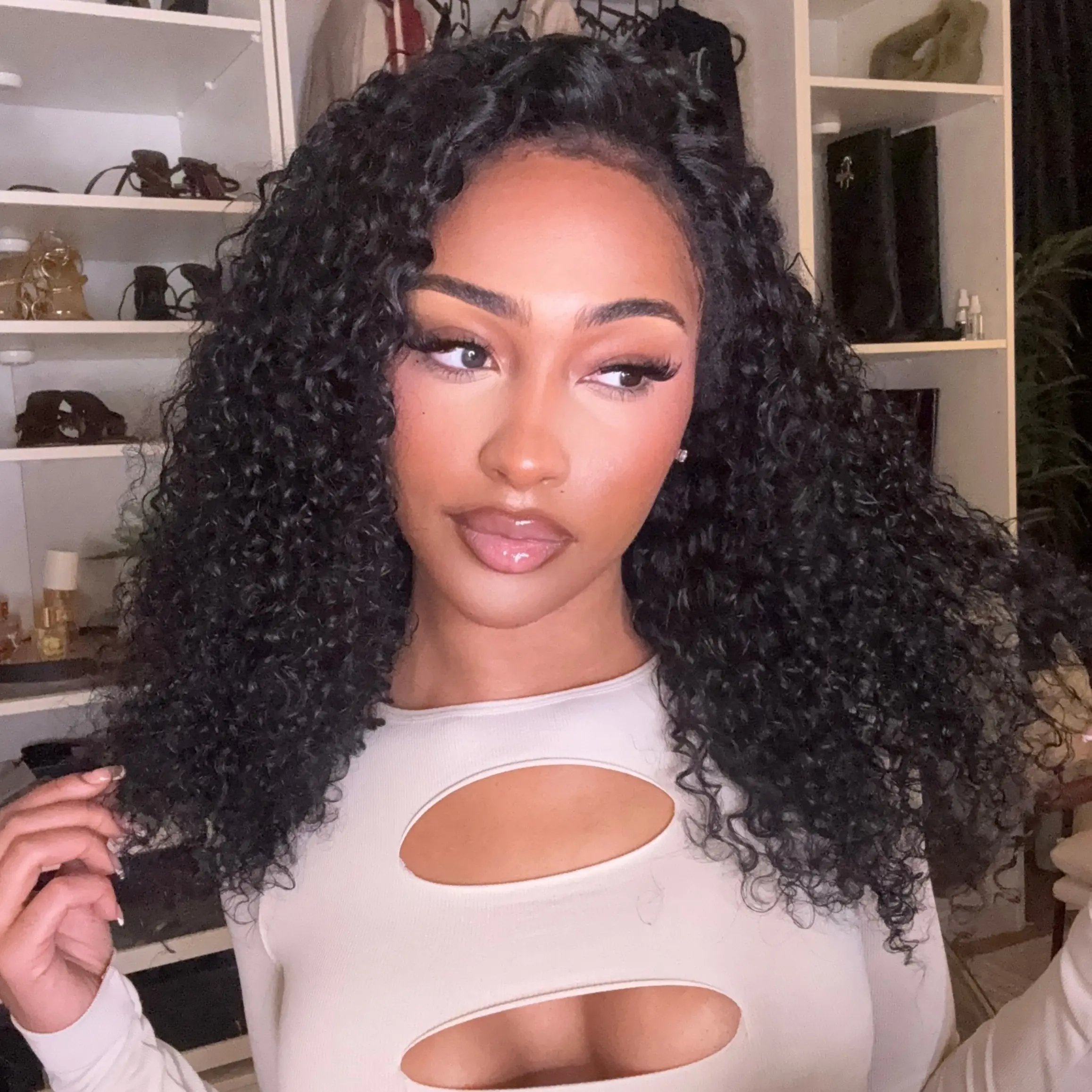 【 Newborn Hairline 18" 16" Same Price 】 Kinky Straight 4x6 Lace Closure with Realistic Hairline Human Hair Wig with Natural 4C Edges