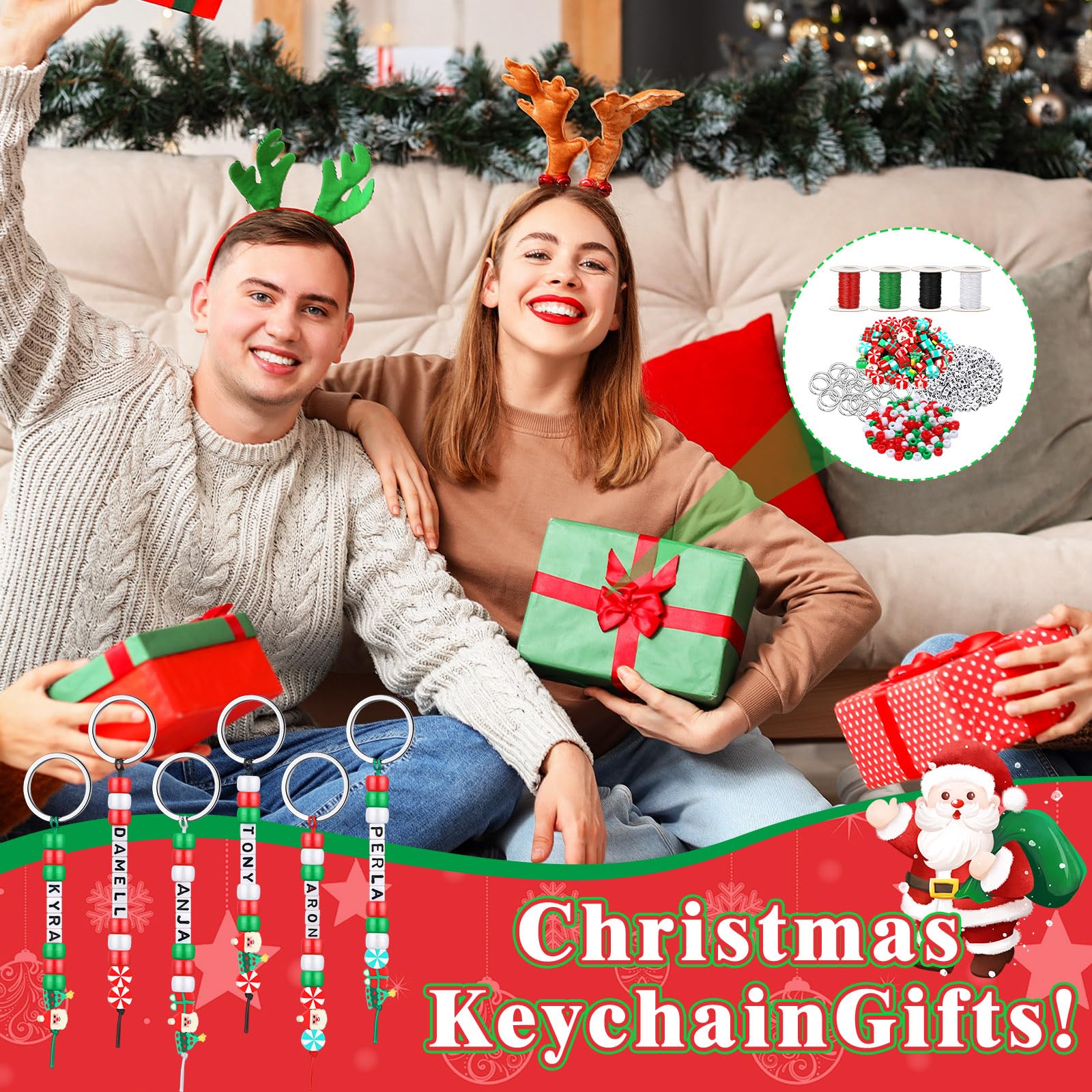 564/2823 Pcs Graduation Soccer Bead Keychain Making Kit DIY Craft Adjustable Sport Letter Bead Charm for Class Students Friends Sport Theme Party Favor Gift Backpack Accessories Holiday Decoration