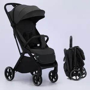 Lightweight Stroller Infant Travel, Foldable Baby Stroller, Widened Sunshade with Zipper, One-touch Collection, Breathable Mesh, Easy to Carry, Suitable for Travel