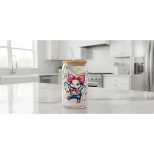 Bunny & Bows - UVDTF Wrap for cups/hard surfaces sticker