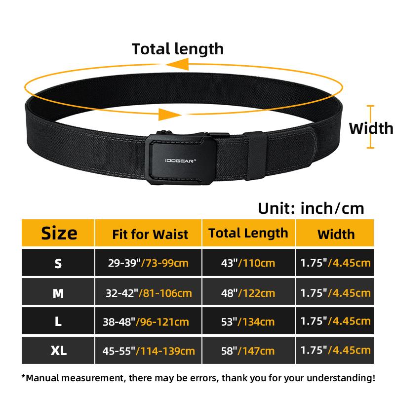 IDOGEAR 1.75" Ratchet Nylon Belt Reinforced Buckle Sport Belts CCW Belts 3439 IDOGEAR 1.75" Ratchet Nylon Belt Reinforced Buckle Sport Belts CCW Belts 3439