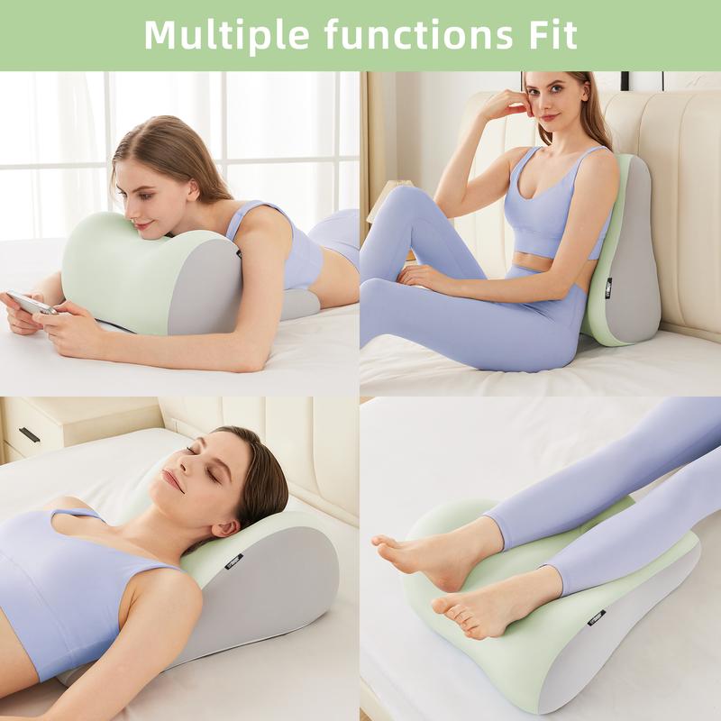 【Holiday Haul】1Pack Wedge Pillow for Adults Ergonomic Memory Foam Design Soft Fabric Comfortable Back Neck Leg Support Face Down Reading Pillow Modern Simple Style Versatile Home Use