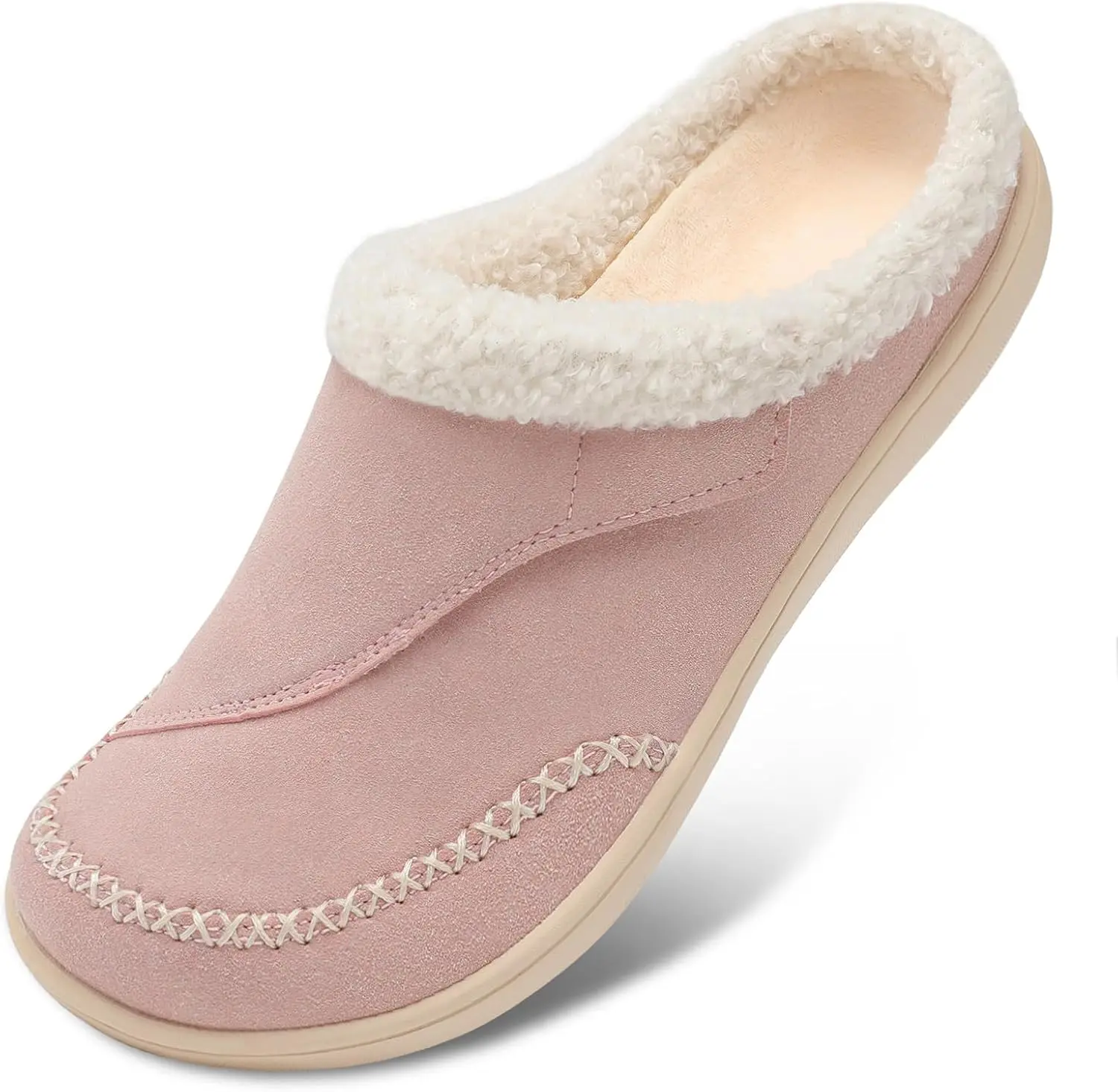 LeIsfIt Womens Wide Slippers Adjustable Diabetic Slippers Warm Cozy Slip on House Slipper Non-slip Memory Foam Winter House Shoes Indoor Outdoor