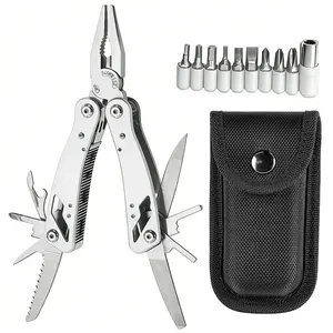 EDC Multitool 22-in-1 Stainless Steel Multi Tool Pliers Pocket Knife, Nylon Sheath, Professional (EDC) Multi-Tool for Survival, Camping and Hunting, Hiking, Gifts for Men