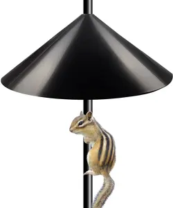 KVZKVZ Squirrel Baffle for Bird Feeder Pole, Outside Pole Mount Bird House Guard for Outdoor Shepherd’s Hook, 19 Inch Diameter, 1 Pack
