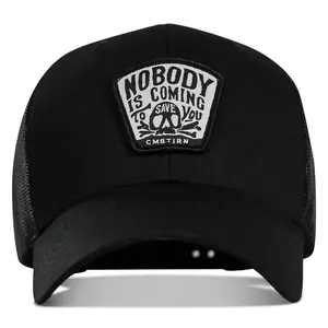 Nobody Is Coming To Save You Skull Patch Snapback Hat